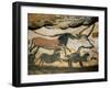 Ancient Artwork on the Walls of the Cave at Lascaux-null-Framed Premium Photographic Print