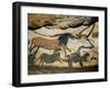 Ancient Artwork on the Walls of the Cave at Lascaux-null-Framed Photographic Print