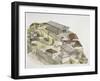 Ancient Athens - Reconstruction of the Acropolis, 5th Century BC-null-Framed Giclee Print