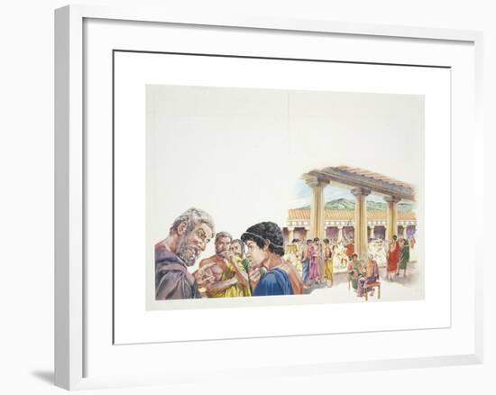 Ancient Athens - Reconstruction of the Gymnasium-null-Framed Giclee Print