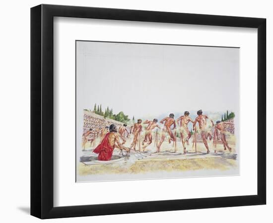 Ancient Athens - Reconstruction of the Stadium-null-Framed Premium Giclee Print