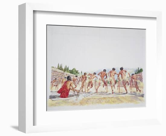 Ancient Athens - Reconstruction of the Stadium-null-Framed Giclee Print