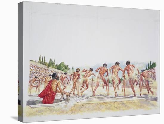 Ancient Athens - Reconstruction of the Stadium-null-Stretched Canvas