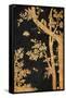 Ancient Bird and Tree Painting in Thai Style-GOLFX-Framed Stretched Canvas