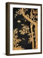 Ancient Bird and Tree Painting in Thai Style-GOLFX-Framed Art Print