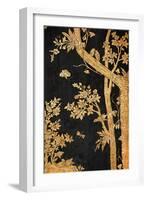 Ancient Bird and Tree Painting in Thai Style-GOLFX-Framed Art Print