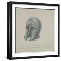 Ancient Brass Helmet from the British Museum, Holborn, London, 1784-William Angus-Framed Giclee Print