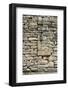 Ancient brick and stone wall detail-Natalie Tepper-Framed Photo