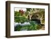 Ancient Bridge Over The Ninfa Creek-George Oze-Framed Photographic Print