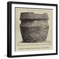 Ancient British Urn Exhumed at Roxburgh-null-Framed Giclee Print