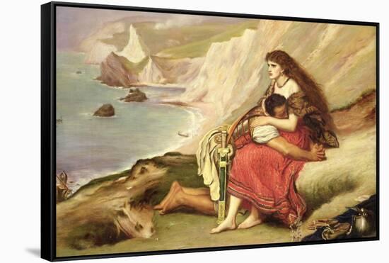 Ancient Briton-John Everett Millais-Framed Stretched Canvas
