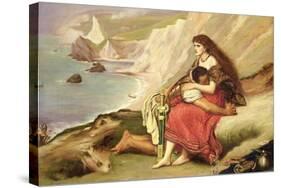 Ancient Briton-John Everett Millais-Stretched Canvas