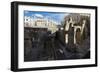 Ancient builldings and Roman ruins in the old town, Lecce, Apulia, Italy, Europe-Roberto Moiola-Framed Photographic Print