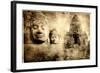 Ancient Cambodia-Maugli-l-Framed Art Print