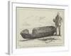 Ancient Canoe Found Recently in Cutting the Manchester Ship Canal-null-Framed Giclee Print