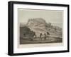 Ancient Castle of Na-Ga-Gus-Ko, Lew Chew, 1855-Wilhelm Joseph Heine-Framed Giclee Print