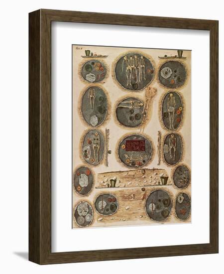 Ancient Celtic Cemetery, Hallstatt, Austria-Science Source-Framed Giclee Print