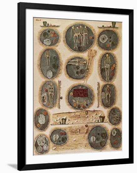 Ancient Celtic Cemetery, Hallstatt, Austria-Science Source-Framed Premium Giclee Print