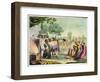 Ancient Celts or Gauls Sacrificing a Cow, circa 1800-18-Vittorio Raineri-Framed Giclee Print