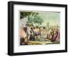 Ancient Celts or Gauls Sacrificing a Cow, circa 1800-18-Vittorio Raineri-Framed Giclee Print