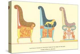 Ancient Chairs from Thebes-null-Stretched Canvas
