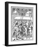 Ancient Chess Play, 14th Century-null-Framed Giclee Print