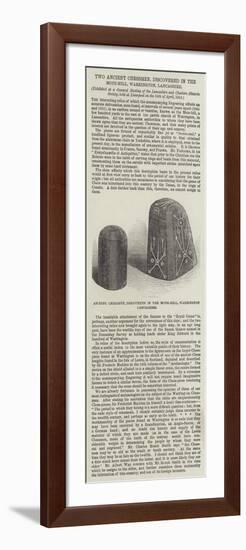 Ancient Chessmen, Discovered in the Mote-Hill, Warrington, Lancashire-null-Framed Giclee Print