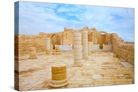 Ancient Church in Avdat-ivgalis-Stretched Canvas