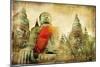 Ancient Cities of Mysterious Thailand - Artwork in Painting Style-Maugli-l-Mounted Premium Giclee Print