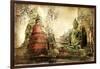 Ancient Cities Of Thailand - Artwork In Painting Style-Maugli-l-Framed Art Print