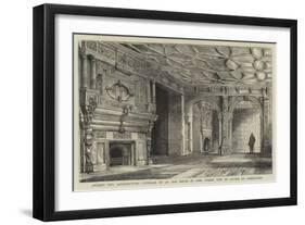 Ancient City Architecture, Interior of an Old House in Lime Street Now in Course of Demolition-Henry William Brewer-Framed Giclee Print