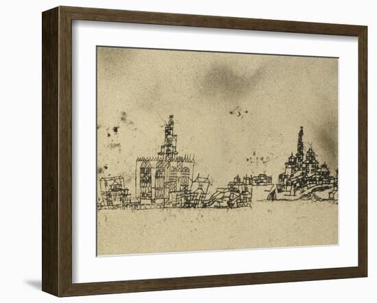 Ancient City on the Water-Paul Klee-Framed Giclee Print