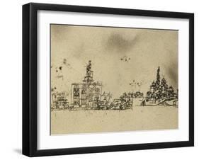 Ancient City on the Water-Paul Klee-Framed Giclee Print