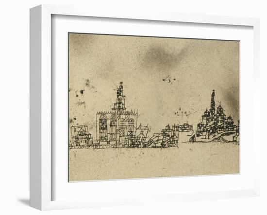 Ancient City on the Water-Paul Klee-Framed Giclee Print