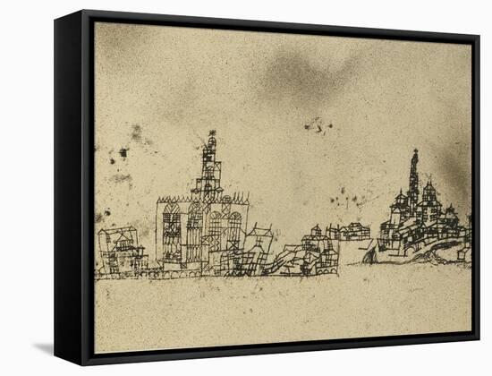 Ancient City on the Water-Paul Klee-Framed Stretched Canvas