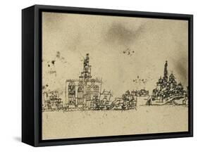 Ancient City on the Water-Paul Klee-Framed Stretched Canvas