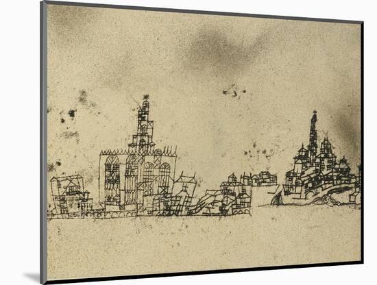 Ancient City on the Water-Paul Klee-Mounted Giclee Print