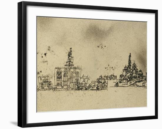 Ancient City on the Water-Paul Klee-Framed Giclee Print