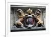 Ancient Coat of Arms with Lions Rampant, Amsterdam, Netherlands-null-Framed Giclee Print