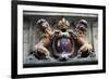 Ancient Coat of Arms with Lions Rampant, Amsterdam, Netherlands-null-Framed Giclee Print