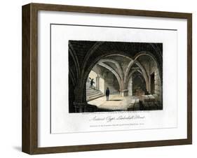 Ancient Crypt, Leadenhall Street, City of London, 1816-JC Varrall-Framed Giclee Print