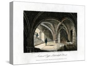 Ancient Crypt, Leadenhall Street, City of London, 1816-JC Varrall-Stretched Canvas