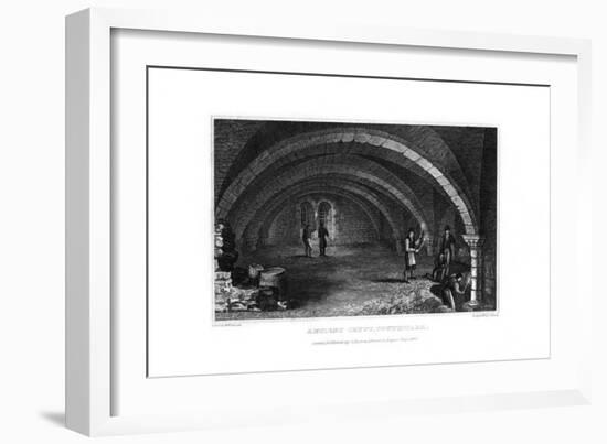 Ancient Crypt, Southwark, 1830-J Shury-Framed Giclee Print