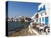 Ancient District of Alefkandra (Little Venice), Mykonos, Cyclades, Greek Islands, Greece, Europe-null-Stretched Canvas