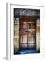 Ancient Door in Civita Di Bagnoregio Italy-George Oze-Framed Premium Photographic Print
