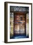 Ancient Door in Civita Di Bagnoregio Italy-George Oze-Framed Photographic Print