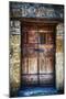 Ancient Door in Civita Di Bagnoregio Italy-George Oze-Mounted Photographic Print