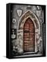 Ancient Door in L'Aquila-Andrea Costantini-Framed Stretched Canvas