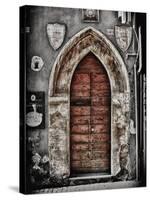 Ancient Door in L'Aquila-Andrea Costantini-Stretched Canvas