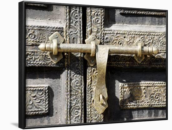 Ancient Door in the Souks, Marrakesh, Morocco, North Africa, Africa-Thouvenin Guy-Framed Photographic Print